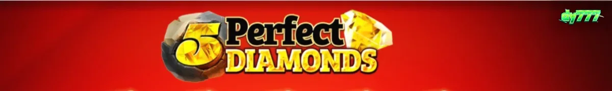 Tampilan visual slot 5 Perfect Diamonds dengan simbol klasik dan berlian