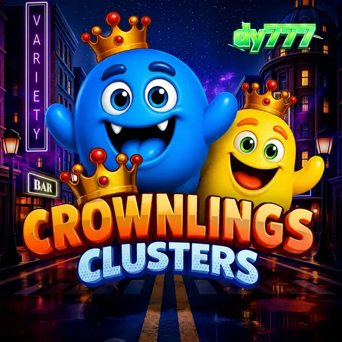 Tampilan antarmuka game slot Crownlings Clusters pada layar ponsel pintar